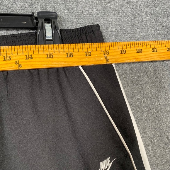 Nike Men's Black Track Pants Athletic Joggers Size XL White Stripe - Picture 2 of 9